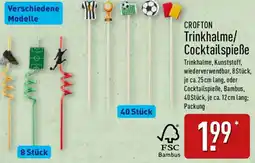 Aldi Nord CROFTON Trinkhalme/ Cocktailspieße Angebot