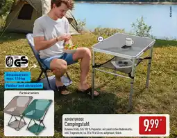 Aldi Nord ADVENTURIDGE Campingstuhl Angebot