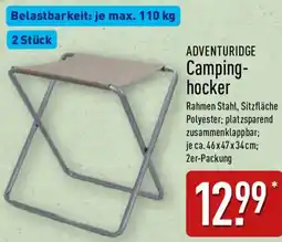 Aldi Nord ADVENTURIDGE Campinghocker Angebot