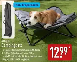 Aldi Nord ROMEO Campingbett Angebot