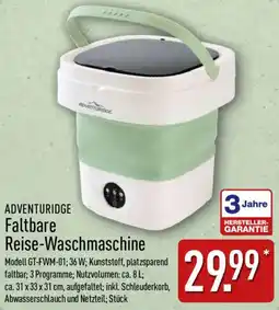 Aldi Nord ADVENTURIDGE Faltbare Reise-Waschmaschine Angebot
