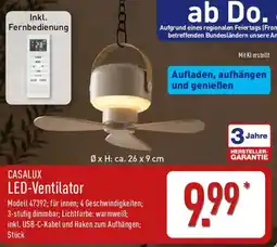 Aldi Nord CASALUX LED-Ventilator Angebot