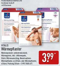 Aldi Nord VITALIS Wärmepflaster Angebot
