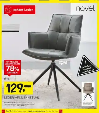 Novel leder-armlehnstuhl