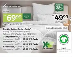 XXXLutz Bio:vio ganzjahresbett „cadiz“ Angebot