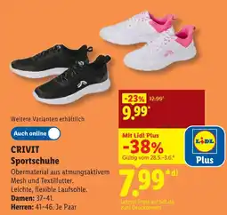 Lidl Crivit sportschuhe schwarz Angebot