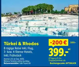 Lidl Falk travel ag türkei & rhodos Angebot