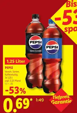 Lidl Pepsi pepsi zero zucker Angebot