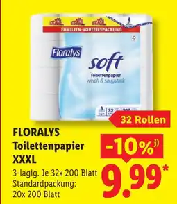 Lidl Floraly's toilettenpapier xxxl Angebot