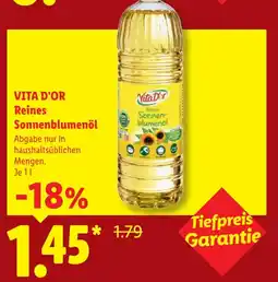 Lidl Vita d'or reines sonnenblumenöl Angebot