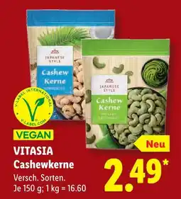 Lidl Vitasia cashewkerne kokosnuss Angebot