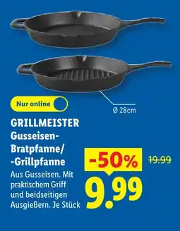 Lidl Grillmeister gusseisen-bratpfanne Angebot