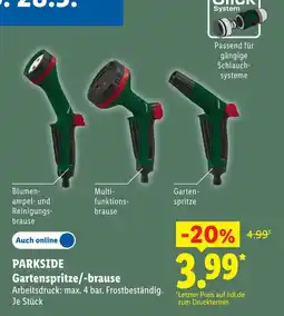 Lidl Parkside blumenampel- und reinigungsbrause Angebot