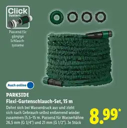 Lidl Parkside flexi-gartenschlauch-set, 15 m Angebot