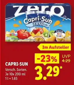 Lidl Capri-sun zero Angebot