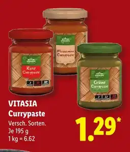 Lidl Vitasia rote currypaste Angebot