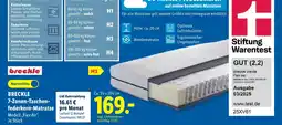 Lidl Breckle 7-zonen-taschenfederkern-matratze modell flex air Angebot