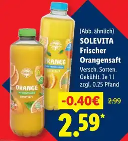 Lidl Solevita frischer orangensaft Angebot