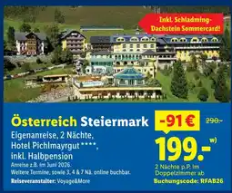 Lidl Voyage&more hotel pichlmayrgut Angebot