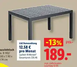 Lidl Ausziehtisch Angebot
