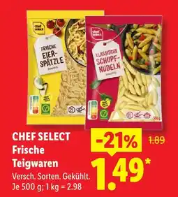 Lidl Chef select frische teigwaren Angebot