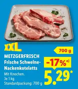 Lidl Metzgerfrisch frische schweine-nackensteaks Angebot
