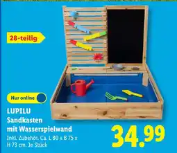Lidl Lupilu sandkasten mit wasserspielwand Angebot