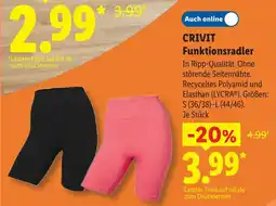 Lidl Crivit funktionsradler schwarz Angebot