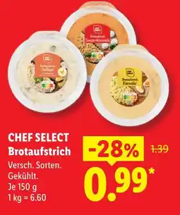 Lidl Chef select brotaufstrich geflügelsalat Angebot
