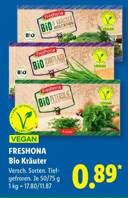 Lidl Freshona bio 8 kräuter mischung Angebot
