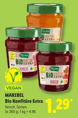 Lidl Maribel bio konfitüre extra himbeere Angebot