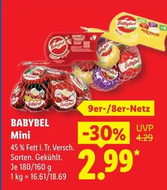 Lidl Babybel mini Angebot