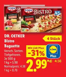 Lidl Dr. oetker bistro baguette salami Angebot