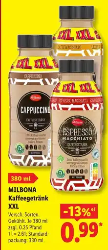 Lidl Milbona cappuccino xxl Angebot