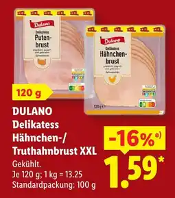 Lidl Dulano delikatess putenbrust xxl Angebot