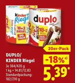 Lidl Duplo duplo riegel Angebot