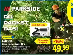 Lidl Parkside akku-hochtaster 20 v Angebot