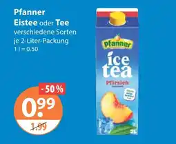 V Markt Pfanner eistee Angebot