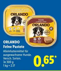 Lidl Orlando feine pastete mit huhn, karotten & nudeln Angebot