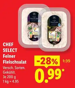 Lidl Chef select feiner fleischsalat Angebot