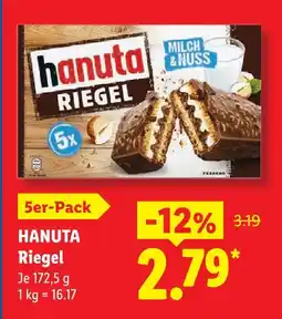 Lidl Ferrero hanuta riegel Angebot