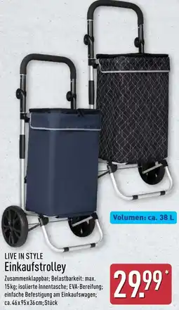 Aldi Nord LIVE IN STYLE Einkaufstrolley Angebot