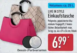 Aldi Nord LIVE IN STYLE Einkaufstasche Angebot