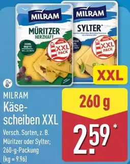 Aldi Nord MILRAM Käsescheiben XXL Angebot