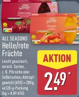 Aldi Nord ALL SEASONS Helle/rote Früchte Angebot