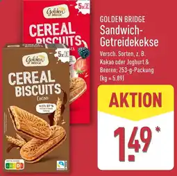 Aldi Nord GOLDEN BRIDGE Sandwich Getreidekekse Angebot