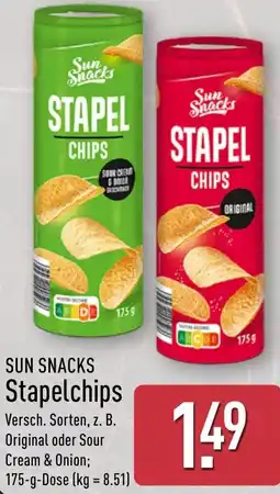 Aldi Nord SUN SNACKS Stapelchips Angebot