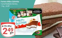 Globus Ferrero Milch-Schnitte Angebot