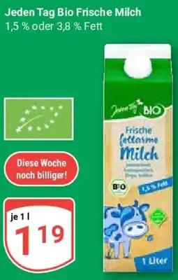 Globus Jeden Tag Bio Frische Milch Angebot
