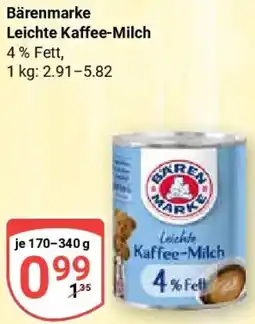 Globus Bärenmarke Leichte Kaffee-Milch Angebot